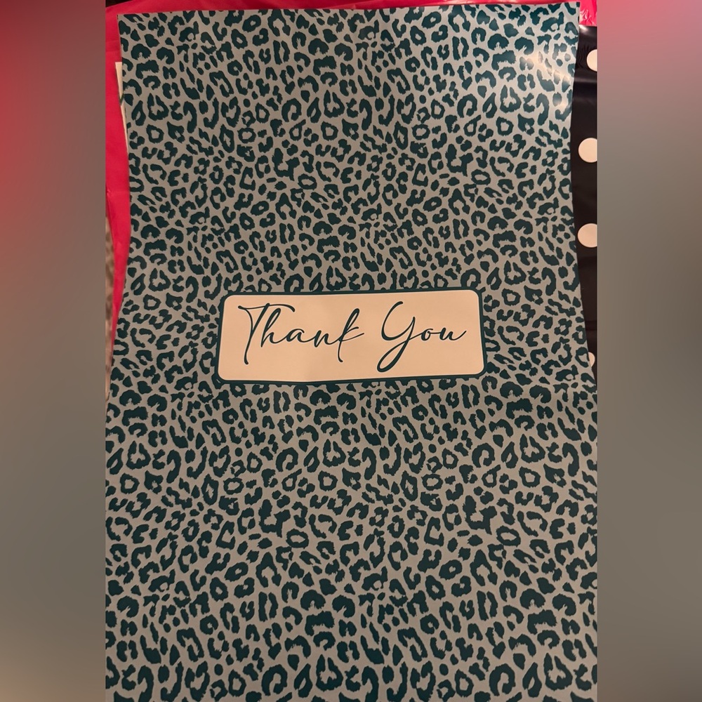 Leopard Print Polymailers, 20 pack, 10 x 13, NEW